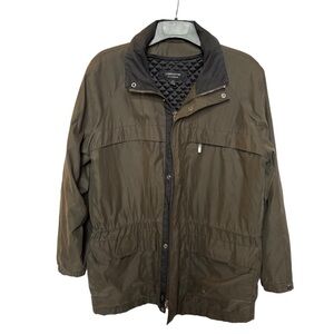 Claiborne Outerwear Men's Olive Jacket Full Zip and Snap Size Large